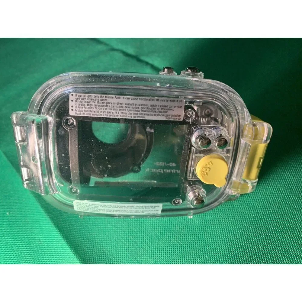 Sony Cyber Shot Marine Pack 40m 132ft Underwater Camera Case water proof sea EUC